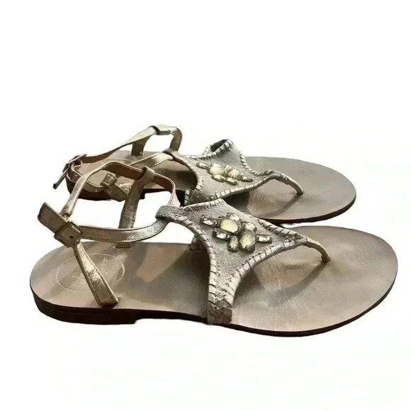 Jack Rogers Sandals with Rhinestones Size 9 - Picture 2 of 6